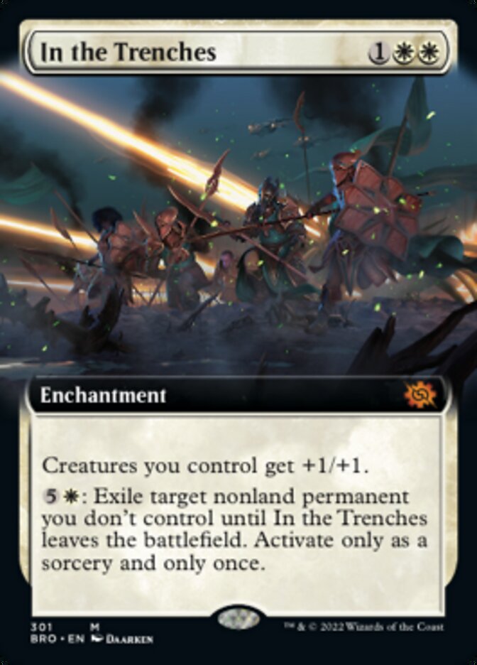 In the Trenches (Extended Art) [The Brothers' War] - Evolution TCG