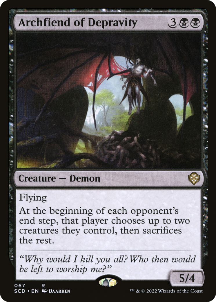 Archfiend of Depravity [Starter Commander Decks] - Evolution TCG