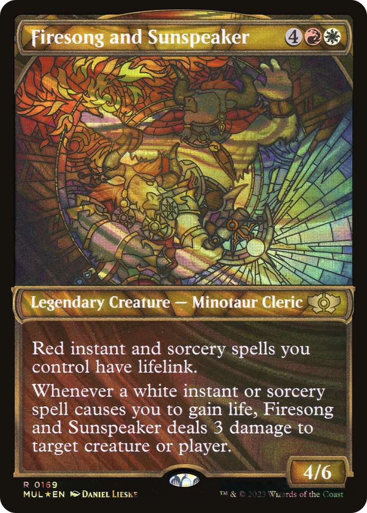 Firesong and Sunspeaker (Halo Foil) [Multiverse Legends] - Evolution TCG