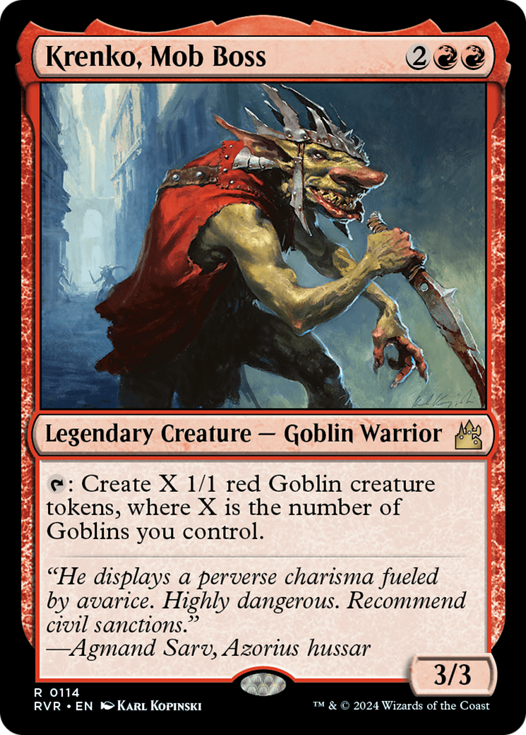 Krenko, Mob Boss [Ravnica Remastered] - Evolution TCG
