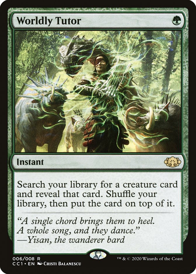 Worldly Tutor [Commander Collection: Green] - Evolution TCG