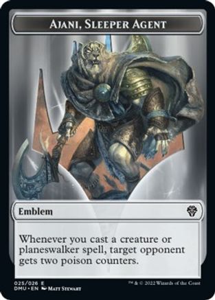 Ajani, Sleeper Agent Emblem [Dominaria United Tokens] - Evolution TCG
