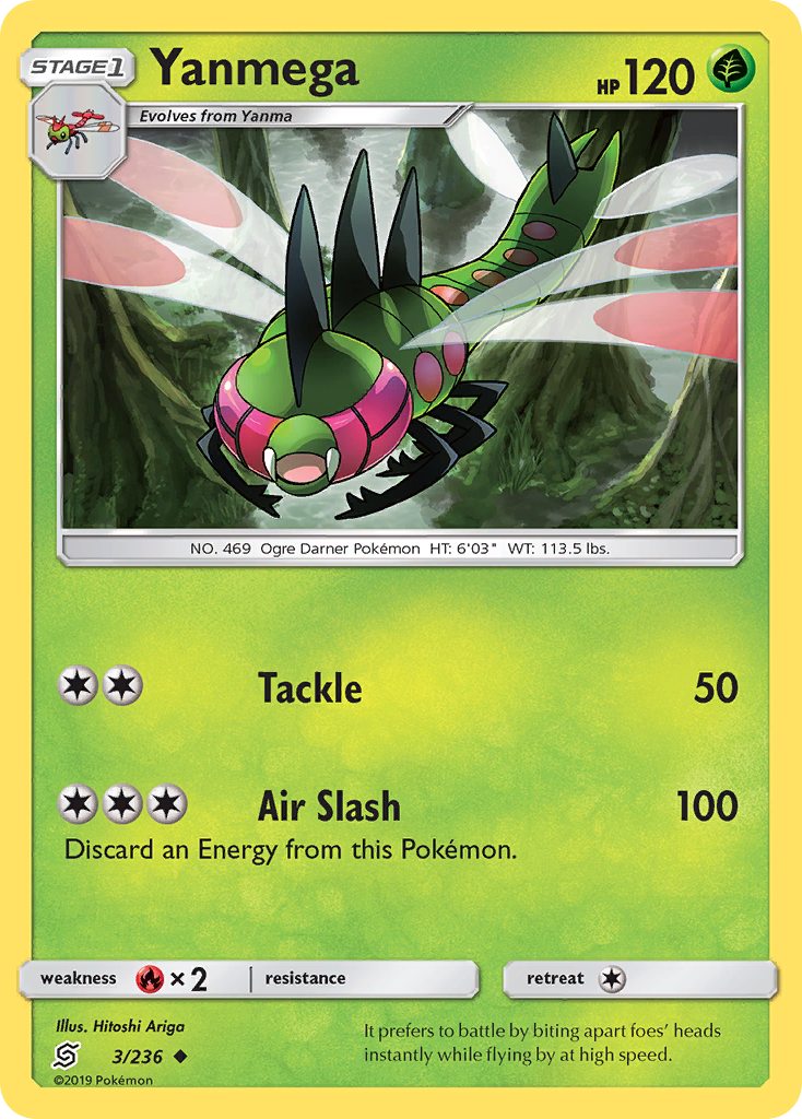 Yanmega (3/236) [Sun & Moon: Unified Minds] - Evolution TCG