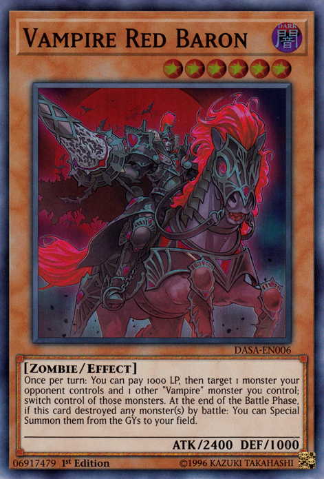 Vampire Red Baron [DASA-EN006] Super Rare - Evolution TCG