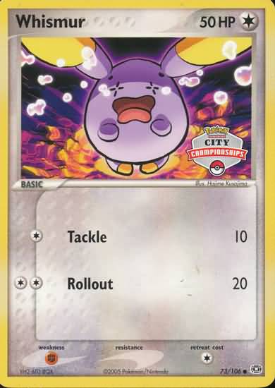 Whismur (73/106) (City Championship) [EX: Emerald] - Evolution TCG