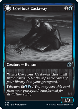 Covetous Castaway // Ghostly Castigator [Innistrad: Double Feature] - Evolution TCG