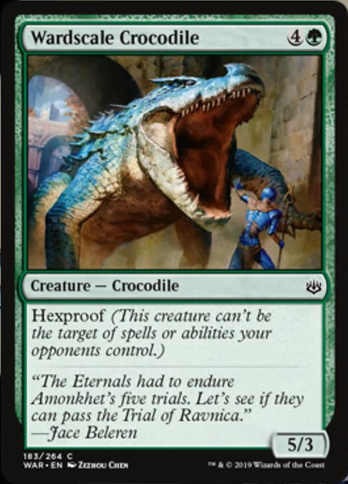 Wardscale Crocodile [War of the Spark] - Evolution TCG