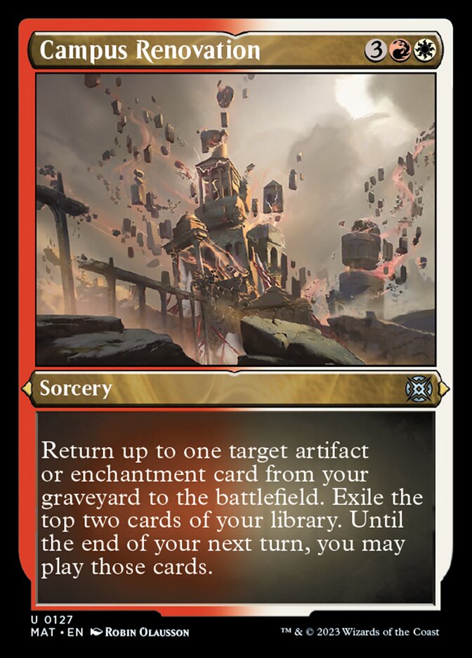 Campus Renovation (Foil Etched) [March of the Machine: The Aftermath] - Evolution TCG