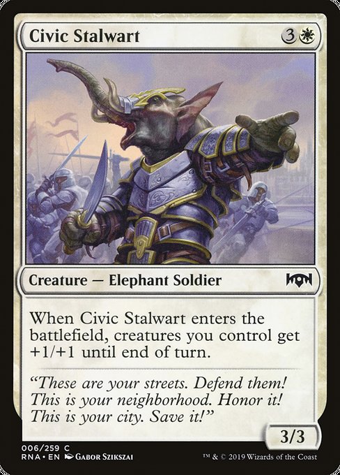 Civic Stalwart [Ravnica Allegiance] - Evolution TCG