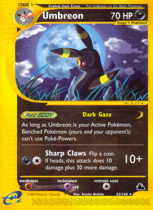 Umbreon (32/144) [Skyridge] - Evolution TCG