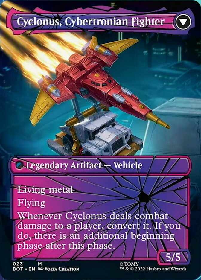 Cyclonus, the Saboteur // Cyclonus, Cybertronian Fighter (Shattered Glass) [Transformers] - Evolution TCG