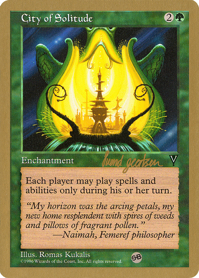 City of Solitude (Svend Geertsen) (SB) [World Championship Decks 1997] - Evolution TCG