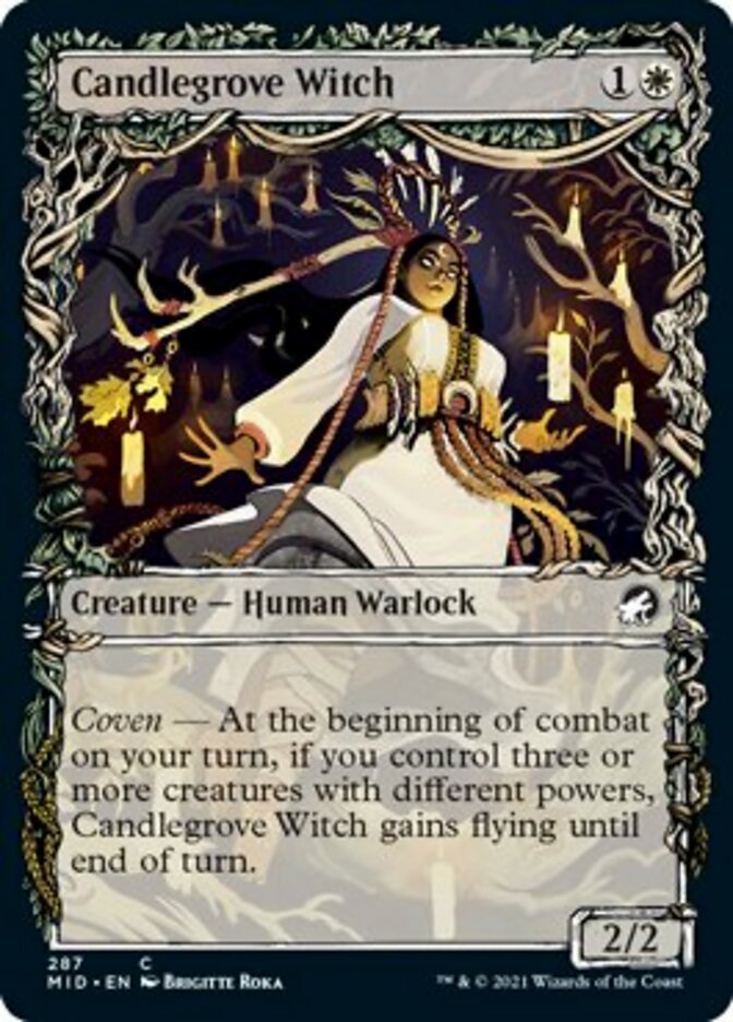 Candlegrove Witch (Showcase Equinox) [Innistrad: Midnight Hunt] - Evolution TCG