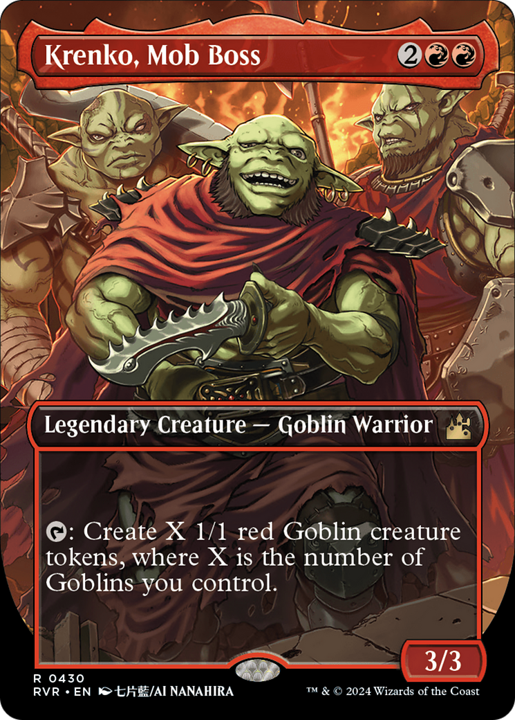 Krenko, Mob Boss (Anime Borderless) [Ravnica Remastered] - Evolution TCG