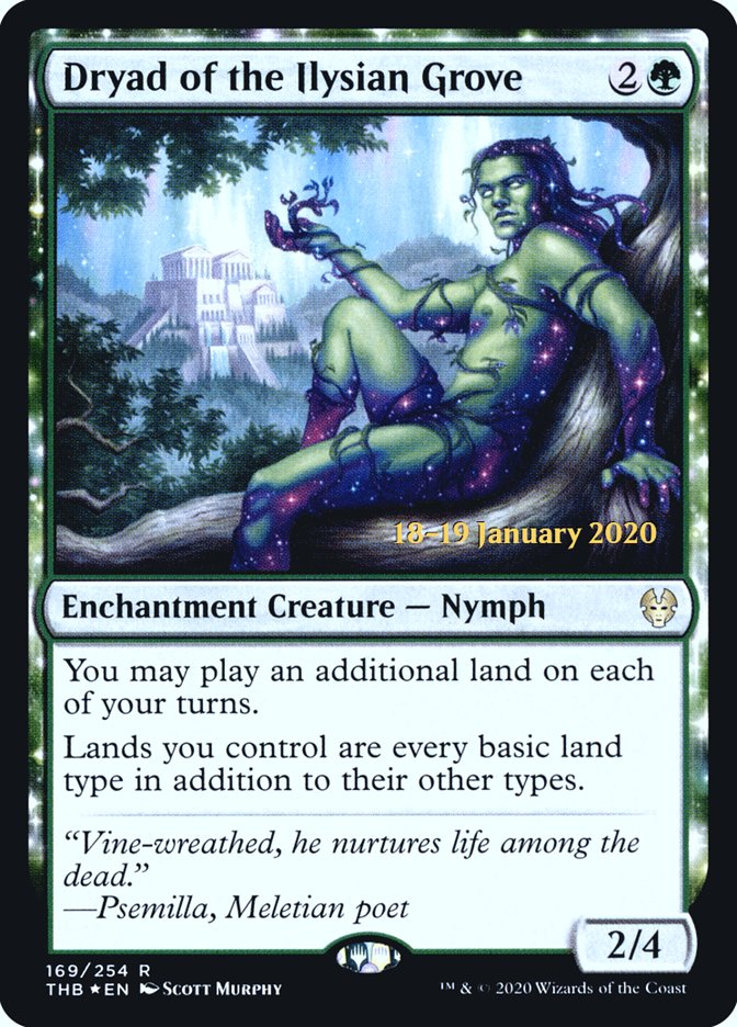 Dryad of the Ilysian Grove [Theros Beyond Death Prerelease Promos] - Evolution TCG