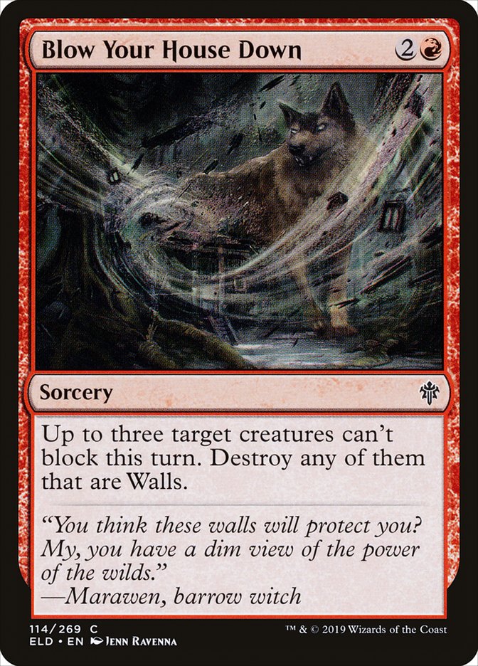 Blow Your House Down [Throne of Eldraine] - Evolution TCG