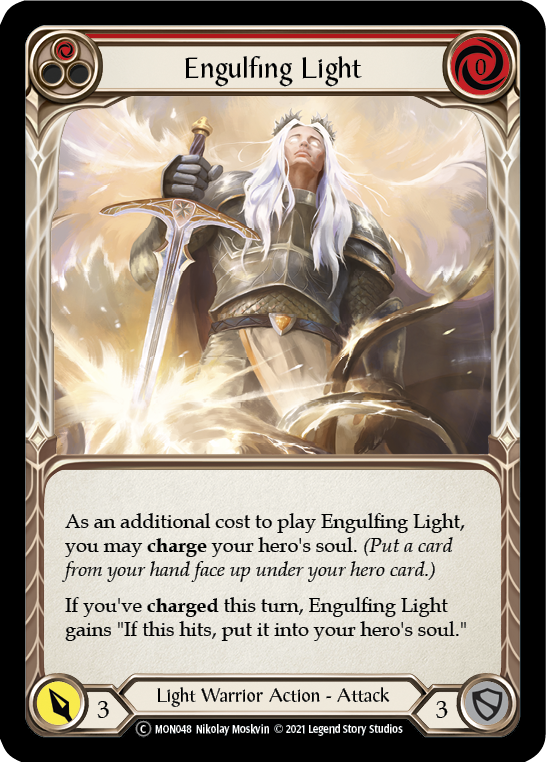 Engulfing Light (Red) [U-MON048] (Monarch Unlimited)  Unlimited Normal - Evolution TCG