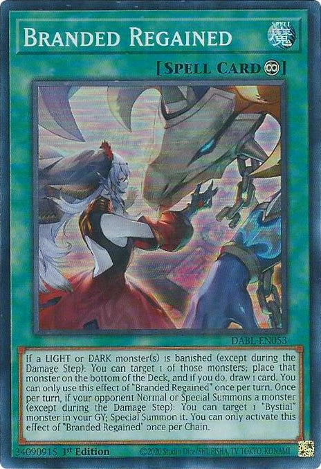 Branded Regained [DABL-EN053] Super Rare - Evolution TCG