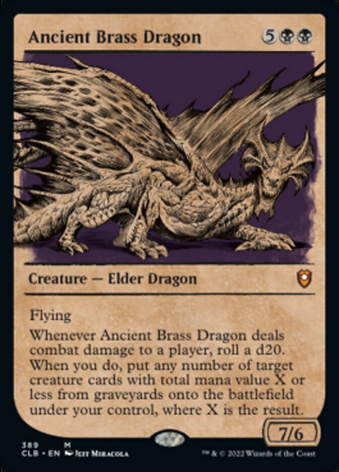 Ancient Brass Dragon (Showcase) [Commander Legends: Battle for Baldur's Gate] - Evolution TCG