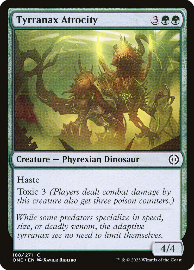 Tyrranax Atrocity [Phyrexia: All Will Be One] - Evolution TCG