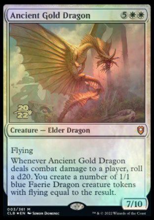 Ancient Gold Dragon [Commander Legends: Battle for Baldur's Gate Prerelease Promos] - Evolution TCG