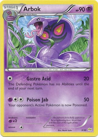 Arbok (3/30) [XY: Trainer Kit - Noivern] - Evolution TCG