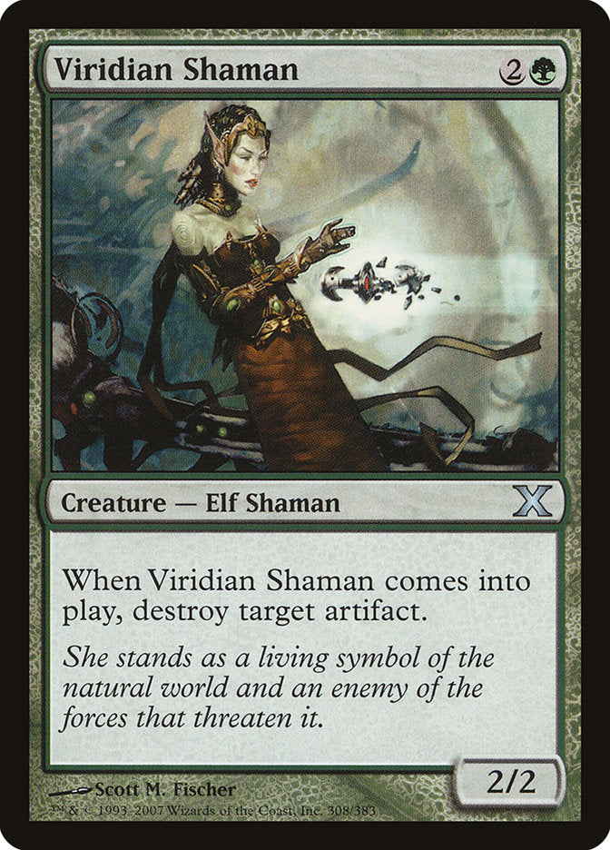 Viridian Shaman [Tenth Edition] - Evolution TCG