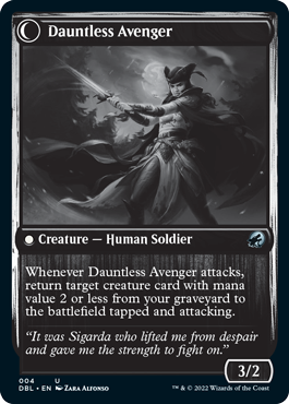 Bereaved Survivor // Dauntless Avenger [Innistrad: Double Feature] - Evolution TCG