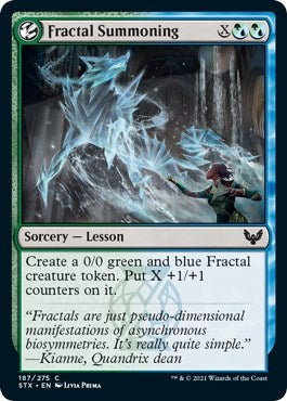 Fractal Summoning [Strixhaven: School of Mages] - Evolution TCG