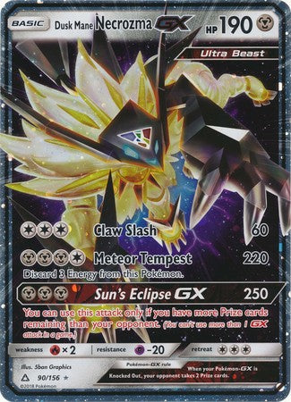Dusk Mane Necrozma GX (90/156) (Jumbo Card) [Sun & Moon: Ultra Prism] - Evolution TCG