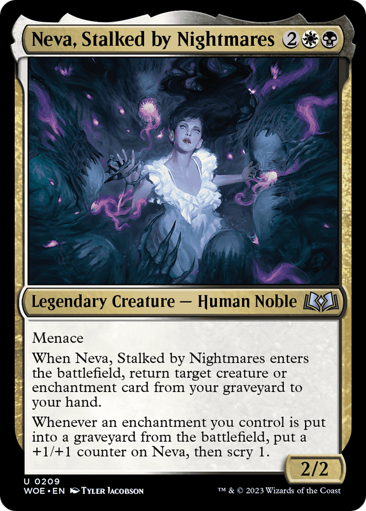 Neva, Stalked by Nightmares [Wilds of Eldraine] - Evolution TCG