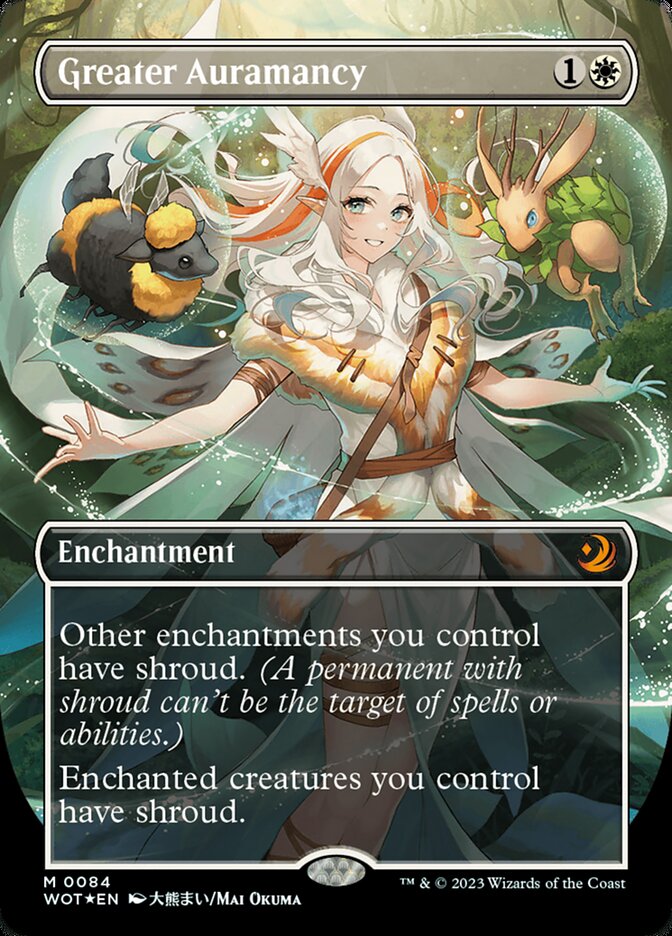 Greater Auramancy (Anime Borderless) (Confetti Foil) [Wilds of Eldraine: Enchanting Tales] - Evolution TCG