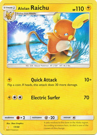 Alolan Raichu (17/30) [Sun & Moon: Trainer Kit - Alolan Raichu] - Evolution TCG