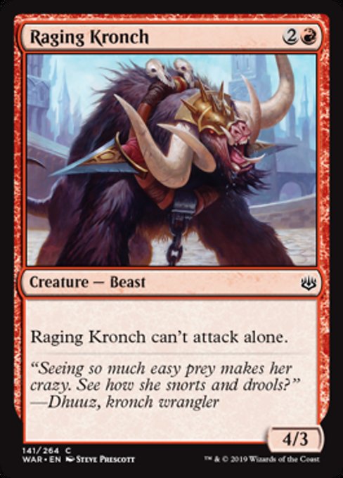 Raging Kronch [War of the Spark] - Evolution TCG