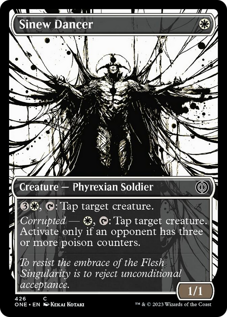 Sinew Dancer (Showcase Ichor Step-and-Compleat Foil) [Phyrexia: All Will Be One] - Evolution TCG
