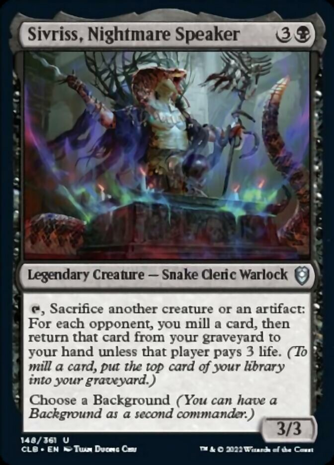 Sivriss, Nightmare Speaker [Commander Legends: Battle for Baldur's Gate] - Evolution TCG