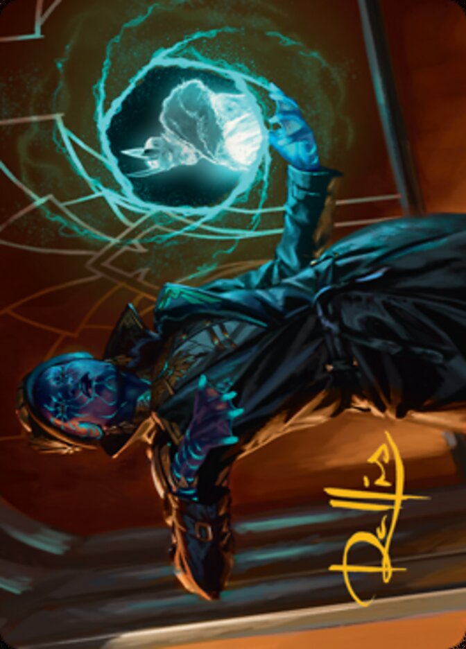 Kamiz, Obscura Oculus Art Card (Gold-Stamped Signature) [Streets of New Capenna Art Series] - Evolution TCG
