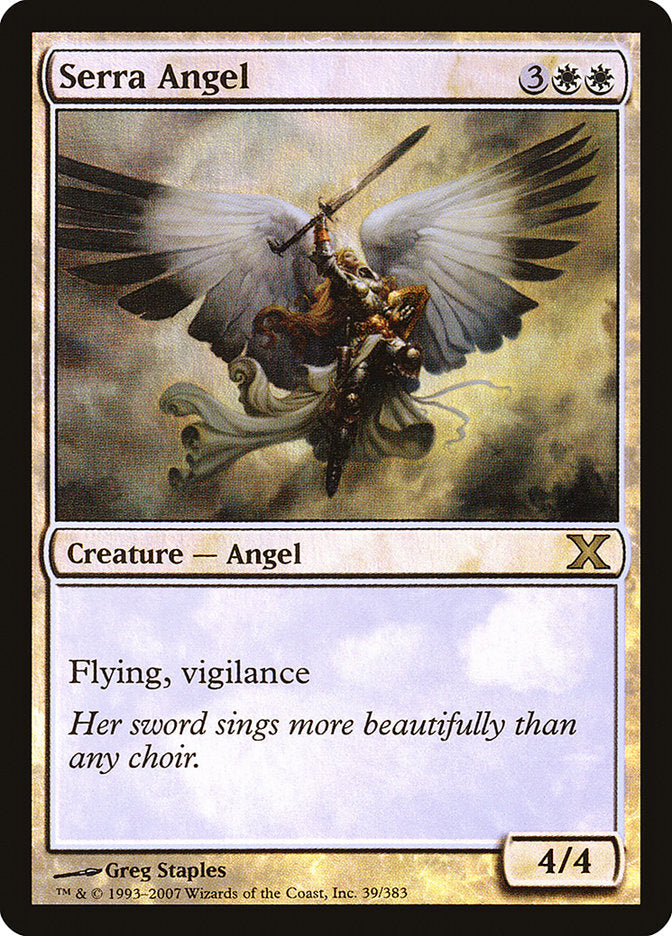 Serra Angel (Premium Foil) [Tenth Edition] - Evolution TCG