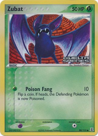 Zubat (88/113) (Stamped) [EX: Delta Species] - Evolution TCG