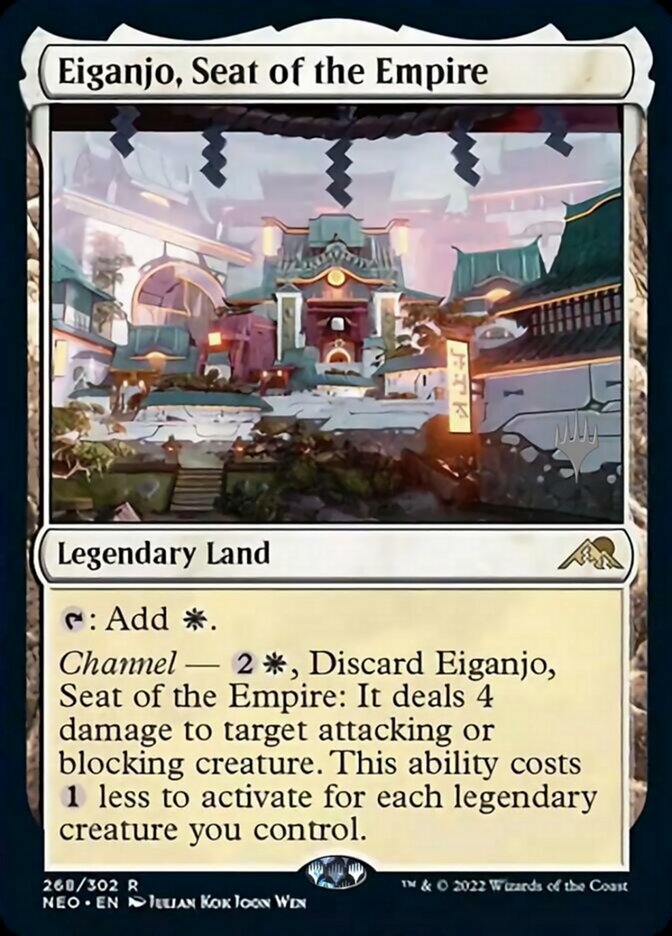 Eiganjo, Seat of the Empire (Promo Pack) [Kamigawa: Neon Dynasty Promos] - Evolution TCG