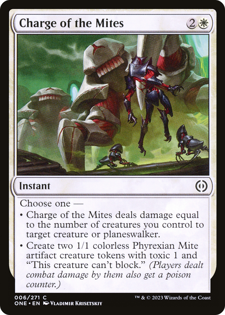 Charge of the Mites [Phyrexia: All Will Be One] - Evolution TCG