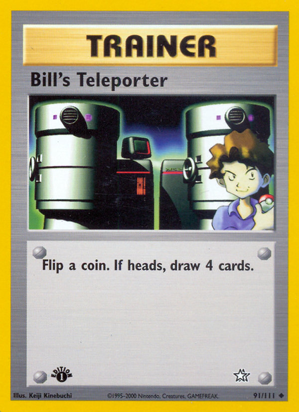 Bill's Teleporter (91/111) [Neo Genesis 1st Edition] - Evolution TCG