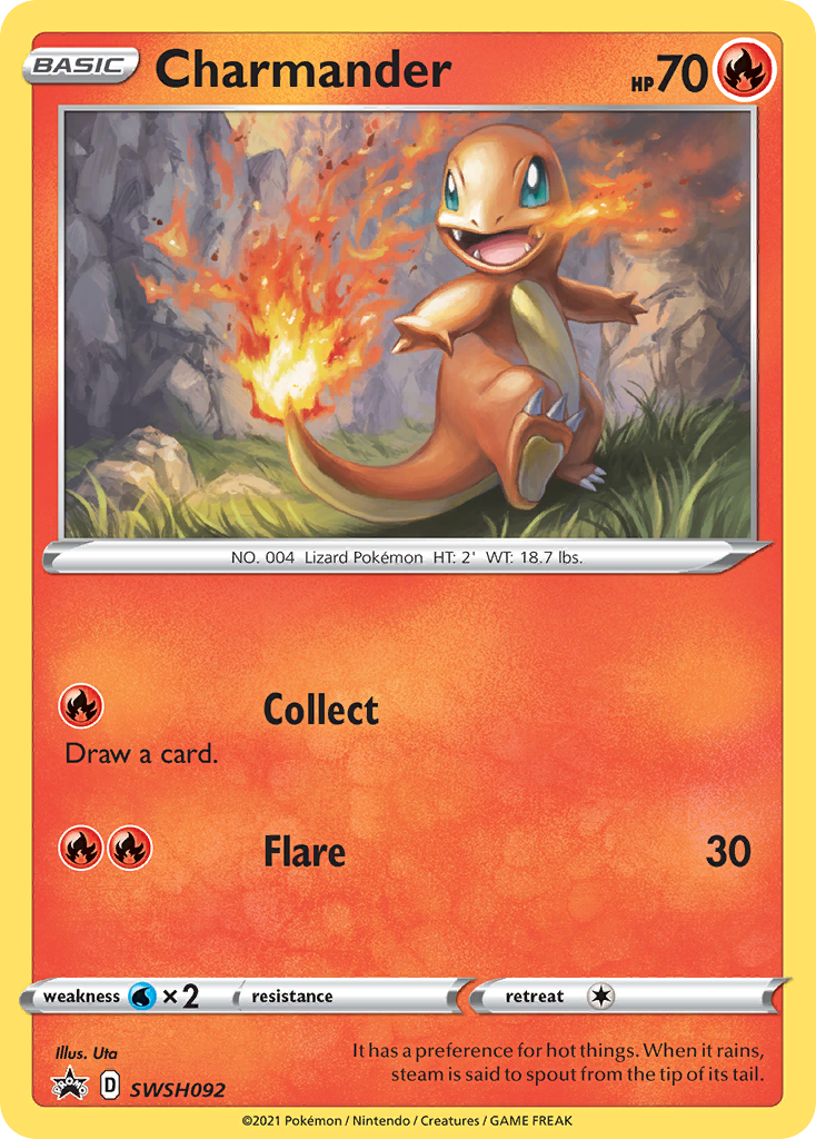 Charmander (SWSH092) [Sword & Shield: Black Star Promos] - Evolution TCG