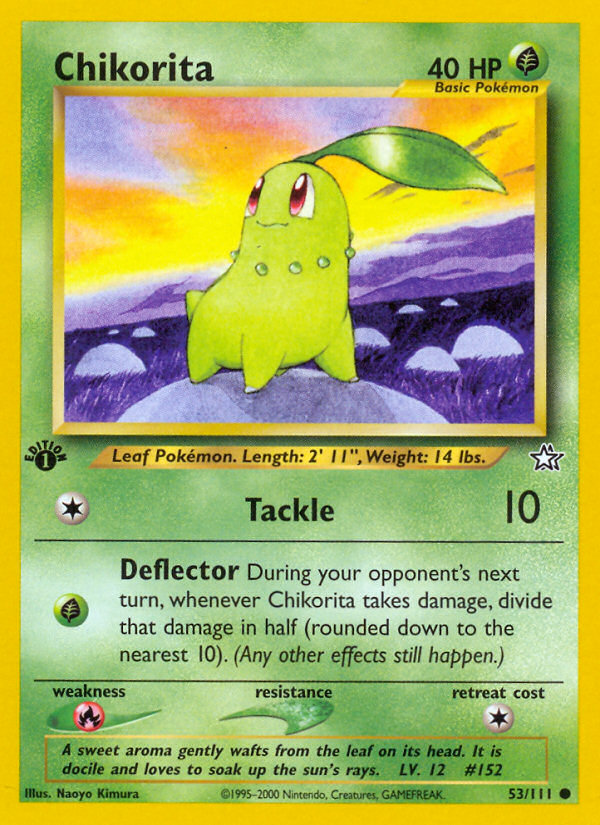 Chikorita (53/111) [Neo Genesis 1st Edition] - Evolution TCG