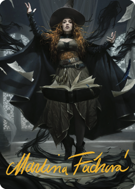 Tasha, the Witch Queen Art Card (41) (Gold-Stamped Signature) [Commander Legends: Battle for Baldur's Gate Art Series] - Evolution TCG
