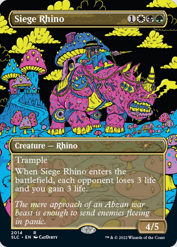 Siege Rhino (Borderless) [Secret Lair 30th Anniversary Countdown Kit] - Evolution TCG