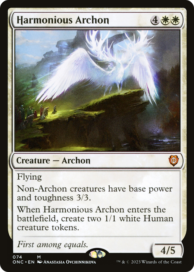 Harmonious Archon [Phyrexia: All Will Be One Commander] - Evolution TCG