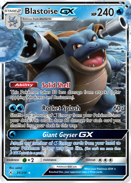 Squirtle - 33/214 - Blastoise GX Premium Collection Promo - Pokemon Singles  » Sun & Moon (Multiple Set) » Sun & Moon: Unbroken Bonds - Carta Magica  Montreal