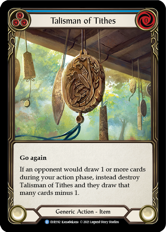 Talisman of Tithes [EVR192] (Everfest)  1st Edition Normal - Evolution TCG