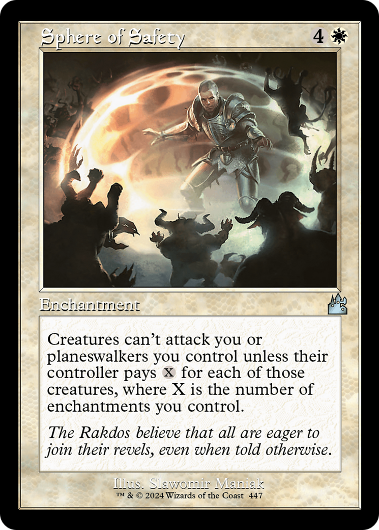 Sphere of Safety (Retro Frame) [Ravnica Remastered] - Evolution TCG